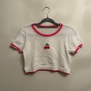 Cropped Cherry Tee